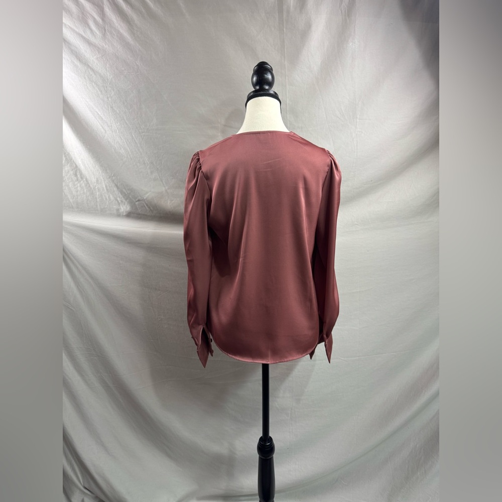 Dusty Pink Bishop Sleeve Blouse - Picture 8 of 8